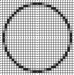 練習２ 円 ドット絵は荒野をいく